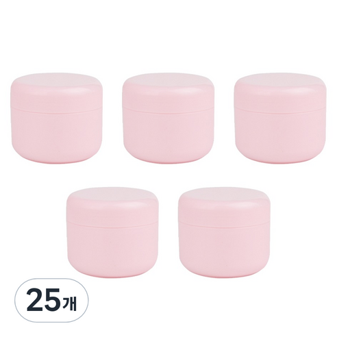 크림용기 100g, 25개, 핑크