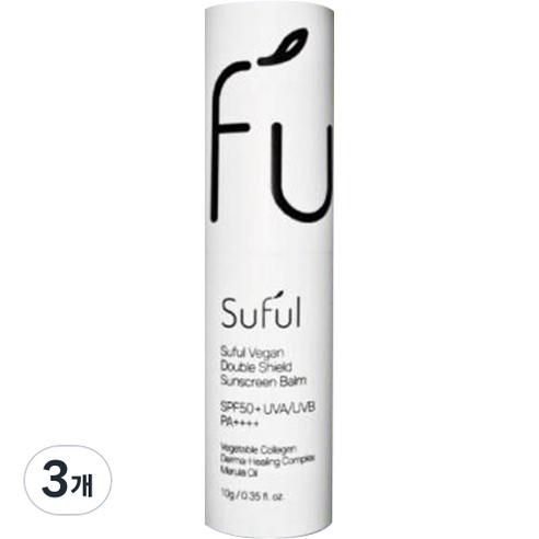 시스터톡수풀 Suful 더블쉴드 선밤 SPF50+ PA++++, 10g, 3개