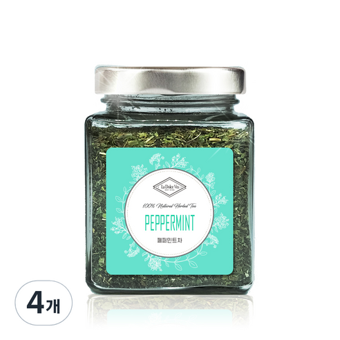 라돌체비타 유리병 티 컬렉션 페퍼민트차, 40g, 4개