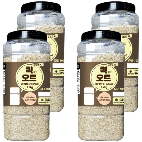 냉장고쏙 퀵 롤드 오트, 1.2kg, 4개