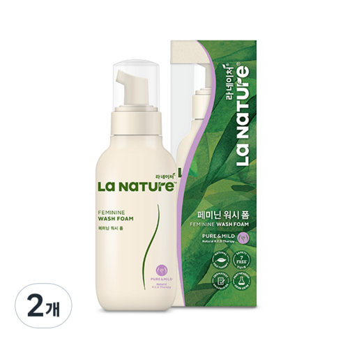 라네이처 페미닌 워시 폼, 200ml, 2개