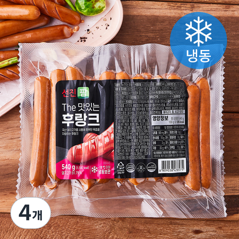 선진팜 The 맛있는 후랑크 소시지 (냉동), 540g, 4개
