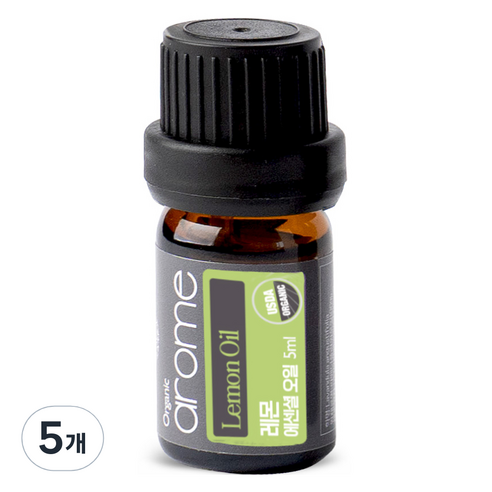 아로므 레몬 에센셜 오일, 5ml, 5개