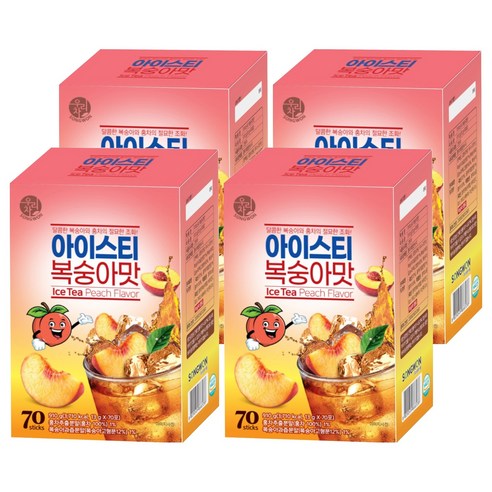 우리차 아이스티 복숭아 분말, 13g, 70개입, 4개
