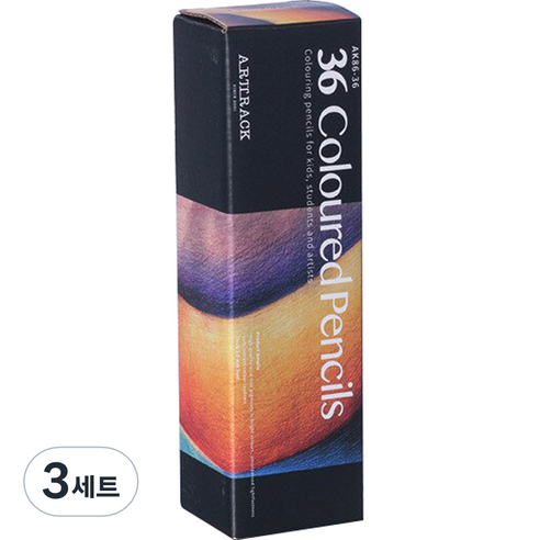 아트 팩 유성 색연필 세트, 3세트, 36색