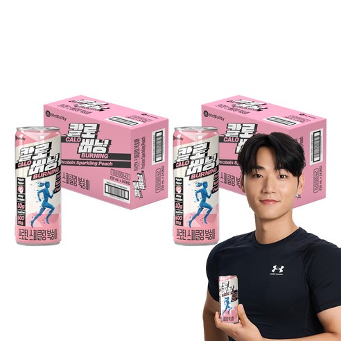 맥널티 칼로버닝 프로틴 스파클링 복숭아, 250ml, 48개