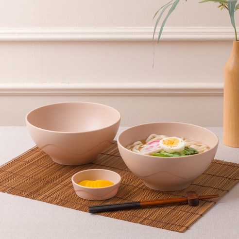 아띠홈 올더플레이트 면기 2P 세트, 베이지, 1세트