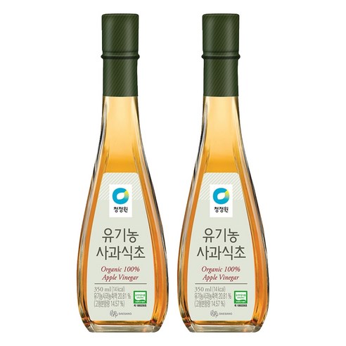 청정원 사과식초, 350ml, 2개
