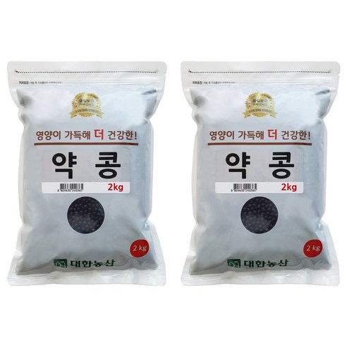 대한농산 약콩 쥐눈이콩, 2kg, 2개