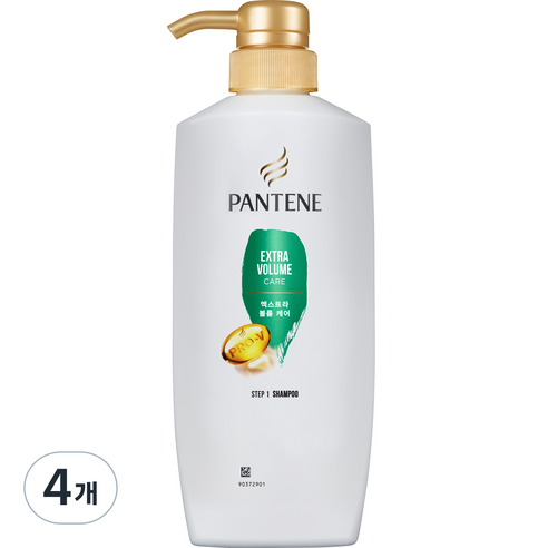 팬틴 엑스트라 볼륨 케어 샴푸, 4개, 500ml