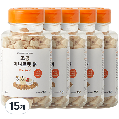 조공 미니트릿 강아지 간식, 닭, 25g, 15개