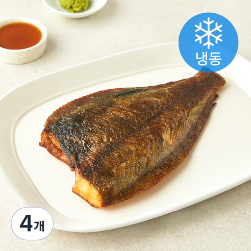 피쉬온탑 화덕 가자미 구이 (냉동), 4개, 190g