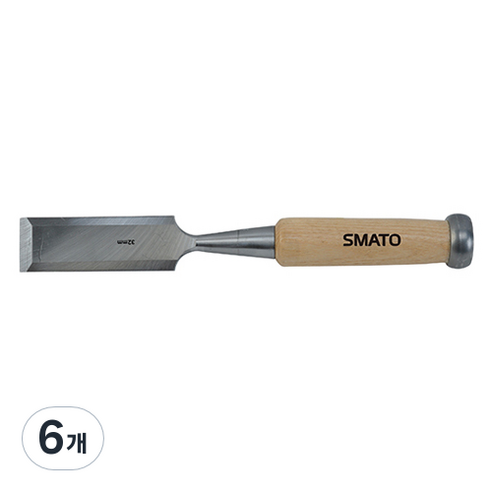 스마토 나무자루 목공용끌 C1121975 SM-FC50W, 6개