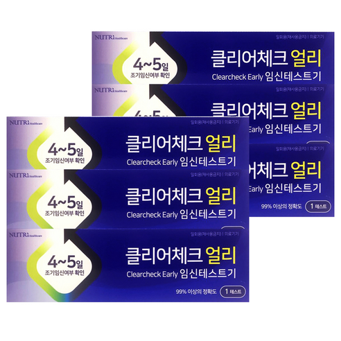 클리어체크얼리 임신테스트기, 1개입, 6개