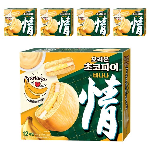 오리온초코파이 바나나맛 케이크, 444g, 5개
