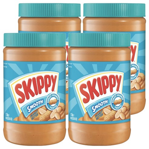 스키피 스무스 땅콩버터, 1.13kg, 4개