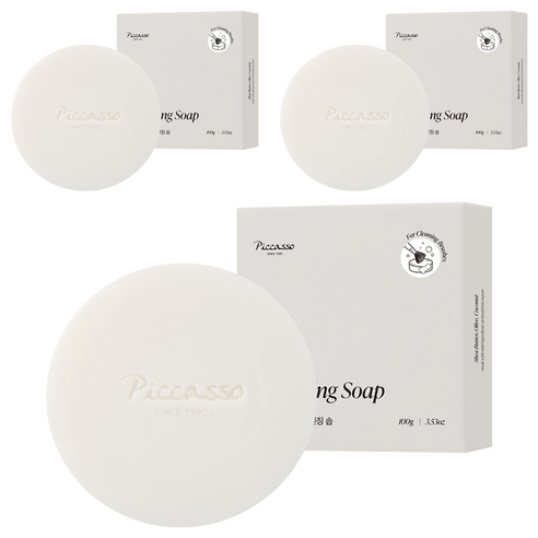 피카소 브러쉬 클렌징 솝, 100g, 3개