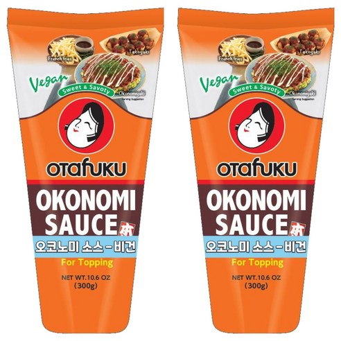 오타후쿠 오코노미 소스 비건, 300g, 2개