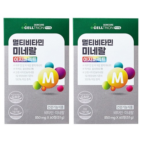 이너랩 멀티비타민 미네랄 이지퍼펙트, 60정, 2개