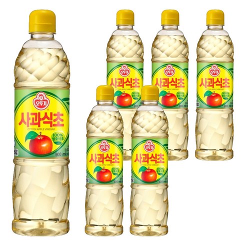 오뚜기 사과식초, 900ml, 6개