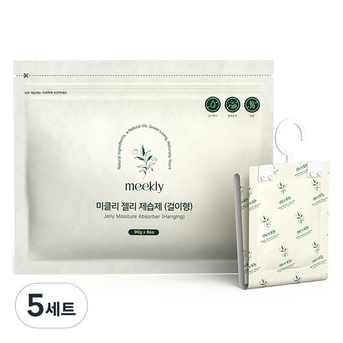 무아스 미클리 젤리 제습제 걸이형 90g 8개입, 5세트