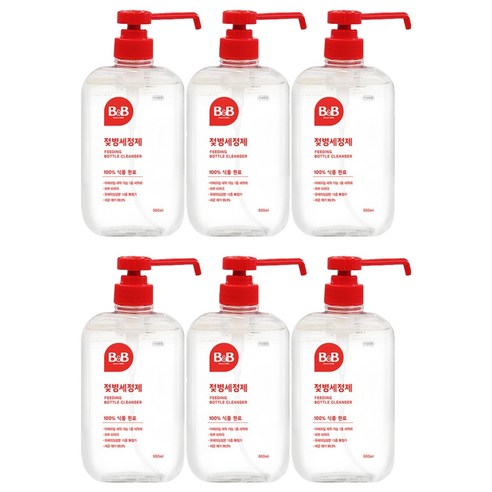 비앤비 젖병세정제 액상형, 600ml, 6개