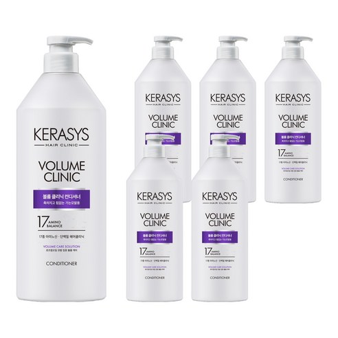 케라시스 볼륨 클리닉 단백질 컨디셔너 플로럴 파우더 향, 980ml, 6개