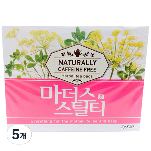 마더스스틸티 허브차 2g x 20티백 임부대용식품, 5개