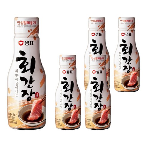 샘표 회 간장, 5개, 200ml