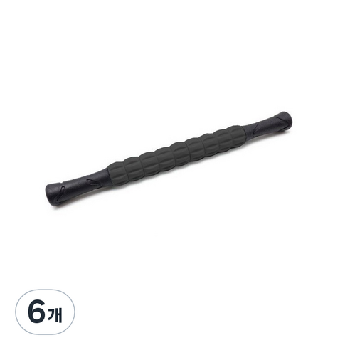 9절 마사지바 롤러스틱, 6개, 블랙