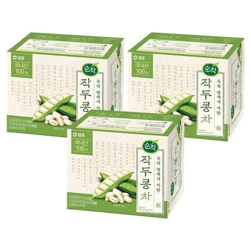 순작 작두콩차, 0.8g, 40개입, 3개