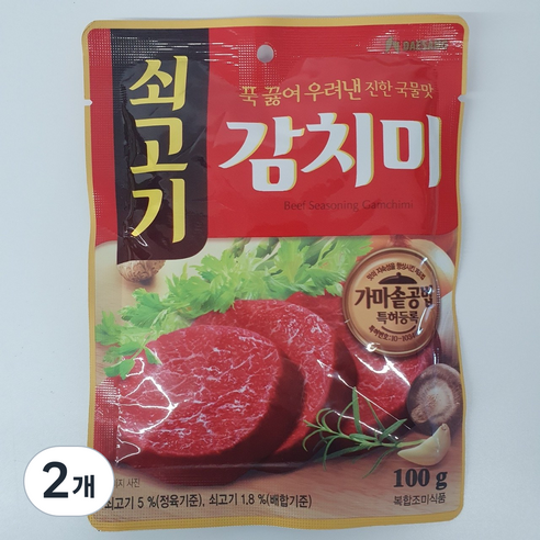 대상 쇠고기 감치미, 100g, 2개