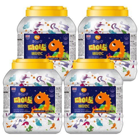 앙팡 다이노 비타민C 600g, 500정, 4개