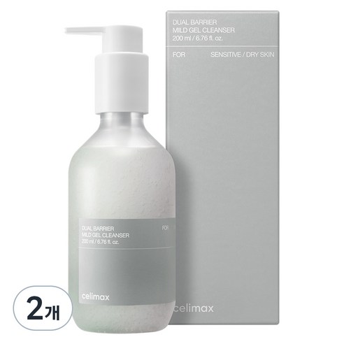 셀리맥스 듀얼배리어 마일드 젤 클렌저, 200ml, 2개