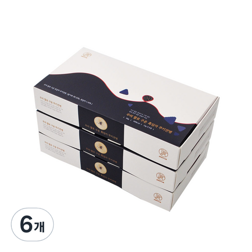 우리쌀로 구운 흑임자쿠키전병 15g x 6p, 90g, 6개