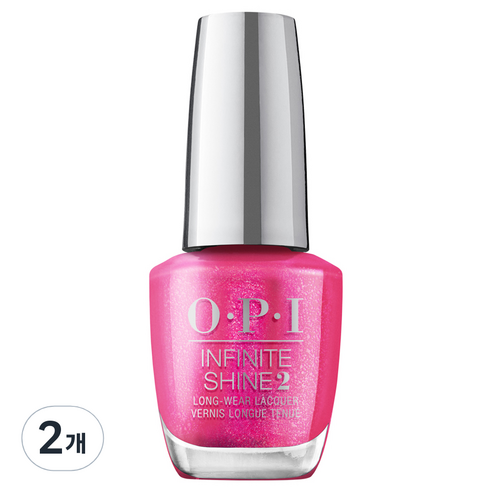 오피아이 인피니트샤인 매니큐어 HRP23, Pink Bling and Be Merry, 15ml, 2개