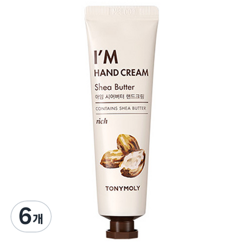토니모리 아임 핸드크림 시어버터, 30ml, 6개