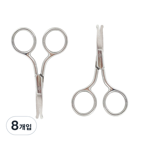 블링앤수 코털가위007, 실버, 8개입