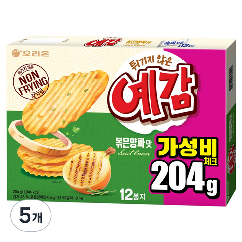 오리온 예감 볶은양파 12p, 204g, 5개