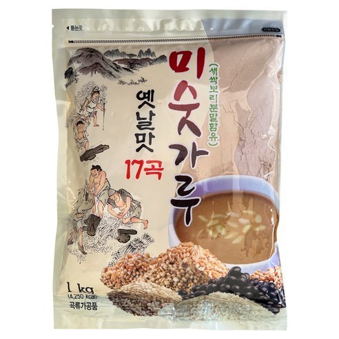 더해담 새싹보리 17곡 미숫가루, 1kg, 1개