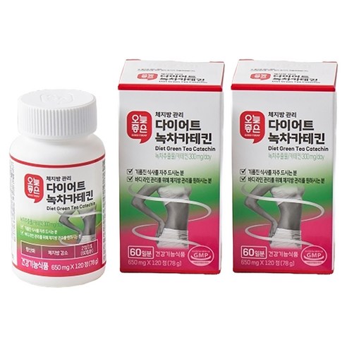 오늘좋은 다이어트 녹차카테킨, 120정, 78g, 2개