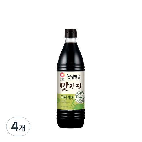 청정원 햇살담은 맛간장 국찌개용, 840ml, 4개