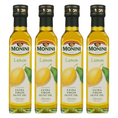 모니니 엑스트라버진 올리브오일 레몬, 250ml, 4개