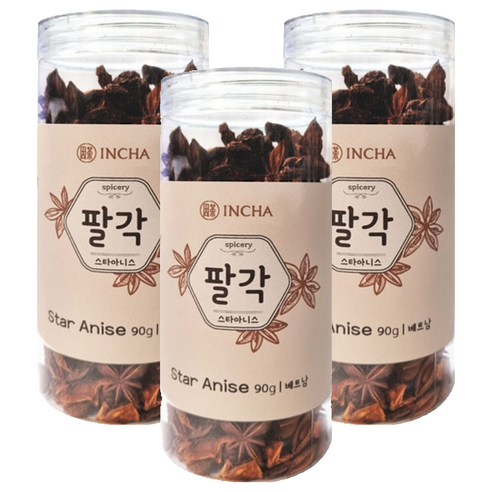 인차 팔각 스타아니스, 90g, 3개