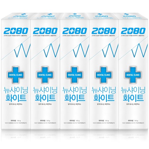 2080 뉴샤이닝 화이트 베이직 치약, 당신의 환한 미소를 위한 선택!