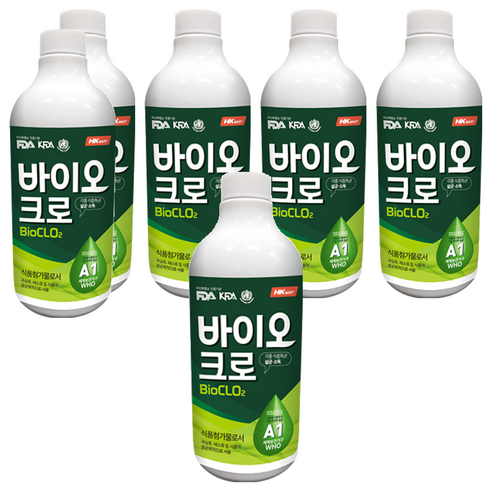 HK 바이오크로 이산화염소 원액, 1L, 6개