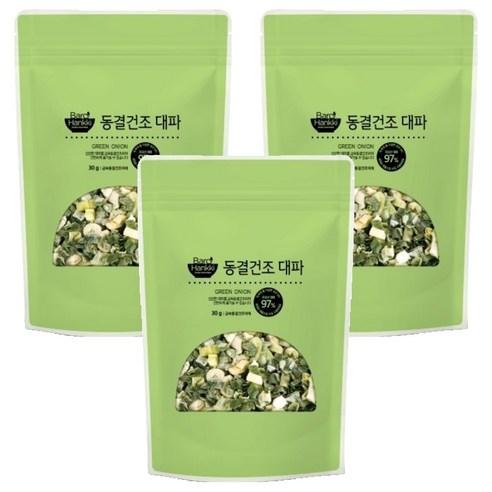 바로한끼 동결건조 대파, 30g, 3개