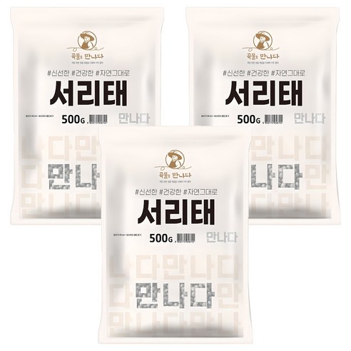 곡물을 만나다 찰흑미, 1kg, 3개