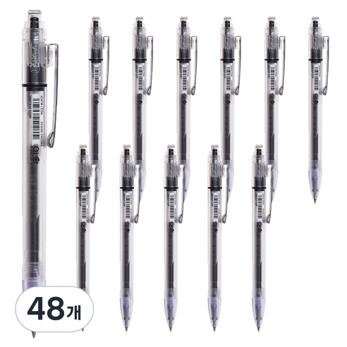 동아 뉴엔 P-10 볼펜 0.5mm, 검정, 48개