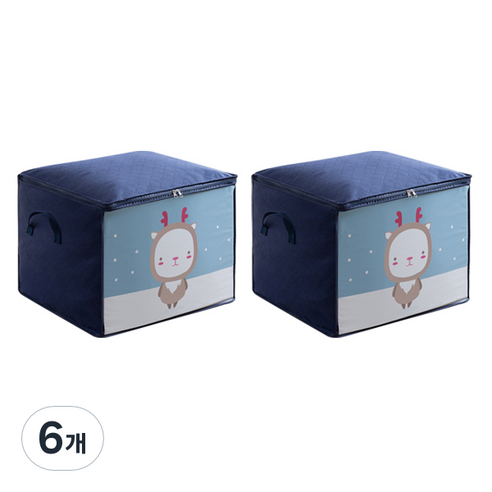 마켓피오 캐릭터 의류 이불 가방, 타입2, 6개